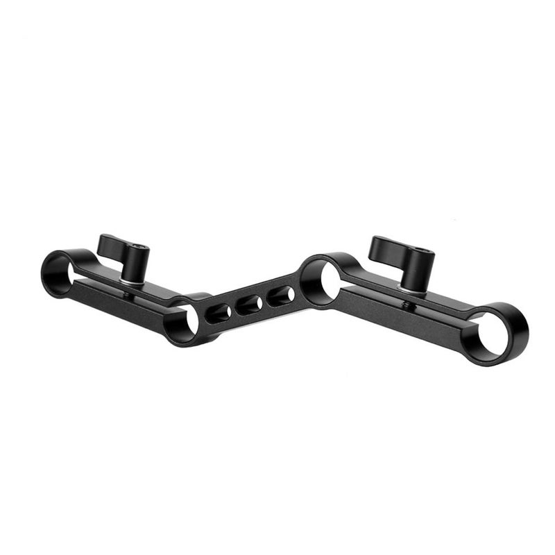 NICEYRIG Z-Shape Offset Raised 15mm Rail Rod Clamp Ajustable Levers for 15mm Rods on DSLR Camera Shoulder Rig - Image 1